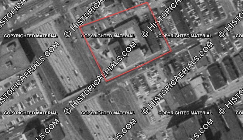 Harlan House Motel - 1967 Aerial (newer photo)